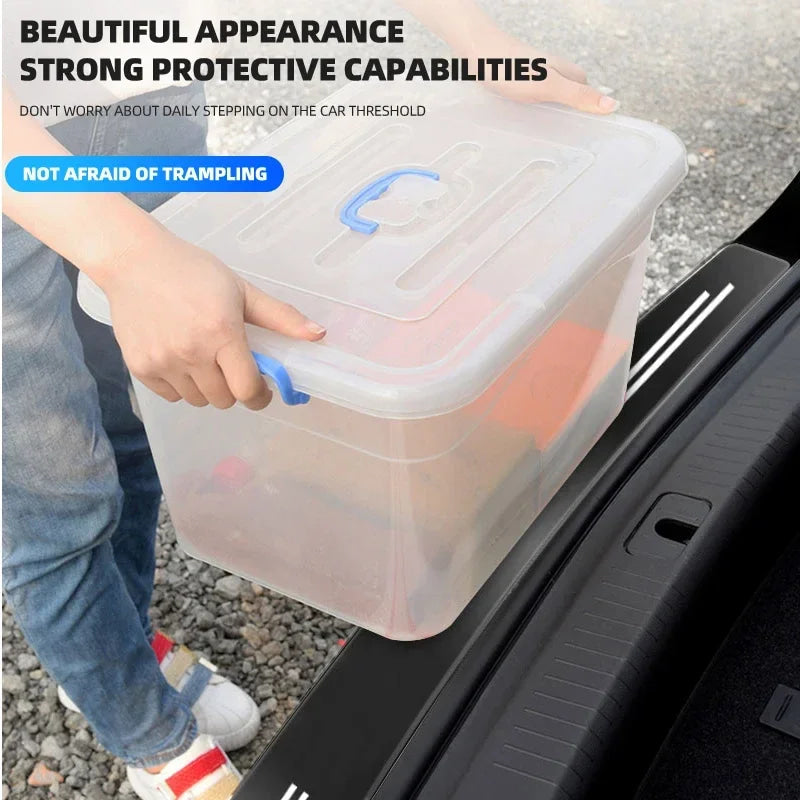 Car Transparent Rear Guard Plate Trunk Sticker For Chevrolet Silverado Impala Malibu Equinox Cruze Camaro Tahoe/Suburban Cavalie