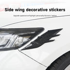 2PCS Auto Headlight Eyebrow Universal Car Lamp Cover Sticker Self-Adhesive Stripe Decal Decoration for Cars Bodys