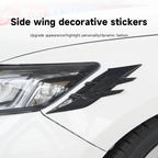 2PCS Auto Headlight Eyebrow Universal Car Lamp Cover Sticker Self-Adhesive Stripe Decal Decoration for Cars Bodys