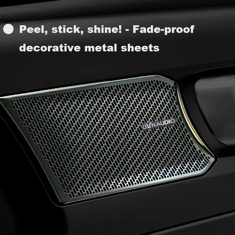 Chevrolet 3D Aluminum Car Audio Stickers Fit For Silverado Impala Malibu Equinox Cruze Camaro Tahoe/Suburban Blazer Spark Aveo