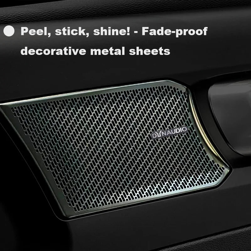 Chevrolet 3D Aluminum Car Audio Stickers Fit For Silverado Impala Malibu Equinox Cruze Camaro Tahoe/Suburban Blazer Spark Aveo