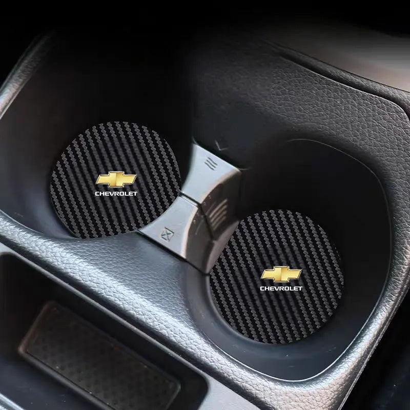 Car Cup Holder Coaster Anti-Slip Car Water Cup Pad For Chevrolet Onix Cruze Silverado Impala Equinox Malibu Tahoe Cobalt Camaro
