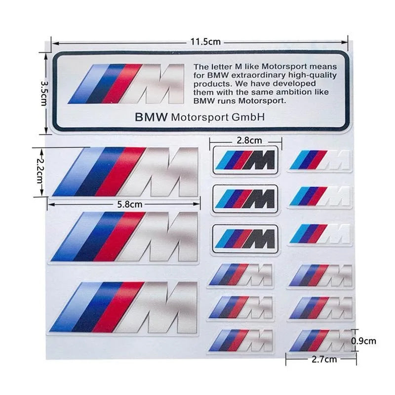 Car Decoration Strip Trunk Sticker Decals Decal For Bmw M Power Performance E93 F10 F20 F30 F40 F25 F26 F31 M3 M5 X1 X3 X5 X6 X7