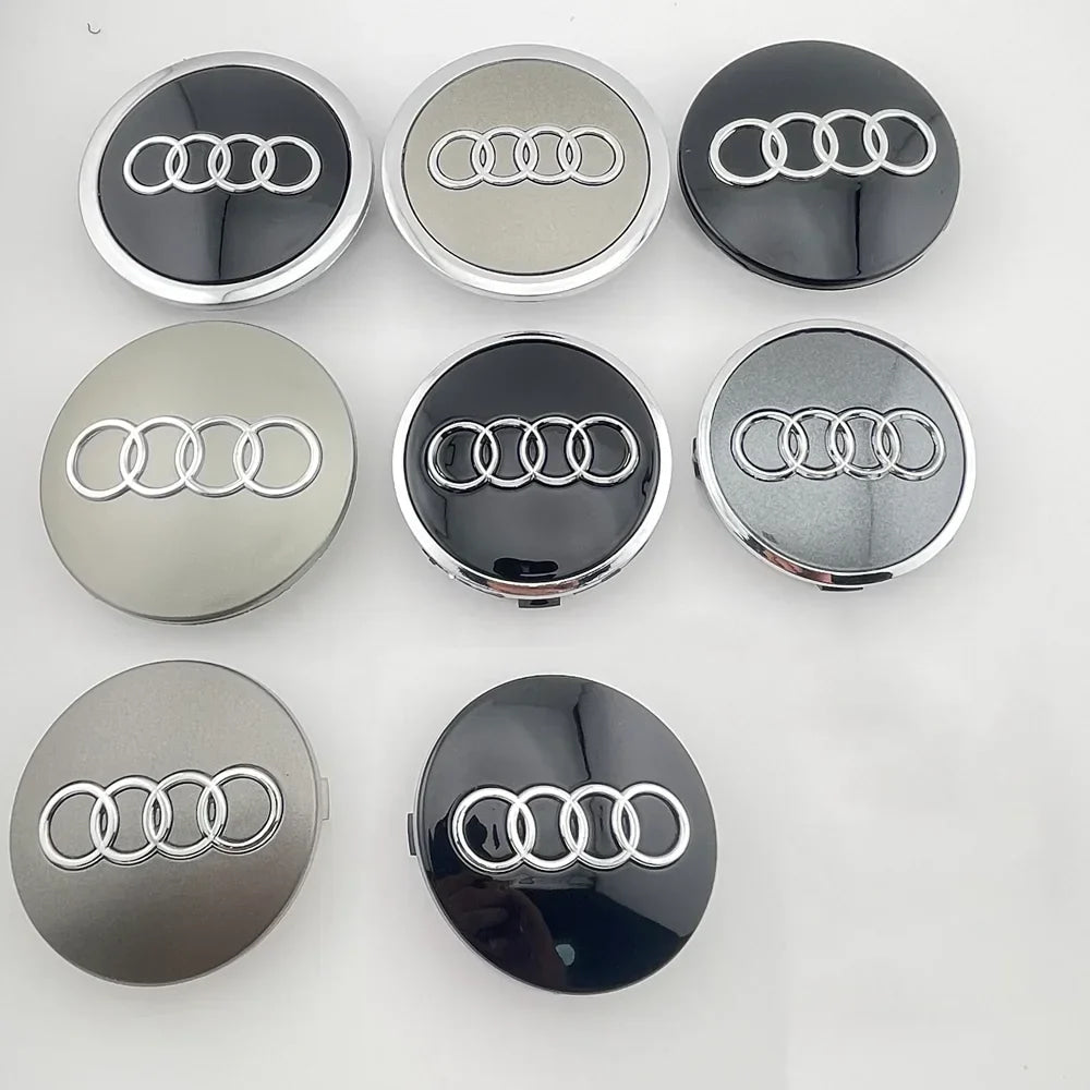 4pcs Set Audi Car Wheel Center Caps 60mm 61mm 69mm 68mm Styling Hub Covers Compatible with A3 A4 A5 A6 A7 A8 S4 S6 4B0601170