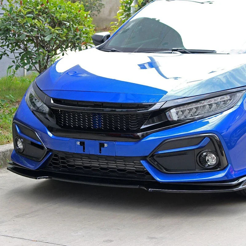 For Honda Civic 10th Gen 2016-2021 Front Grille Racing Grill Net Car Grid Splitter Upper Bumper Hood Mesh Grills