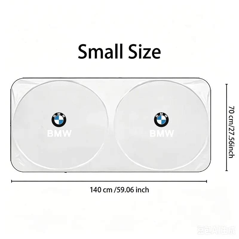 Car Windshield Sun Shade Visor UV Protection Shield For For BMW X5 E70 E53 X1 E84 F48 X3 F25 E83 X6 E71 E30 X7 X4 F26 / Sticker