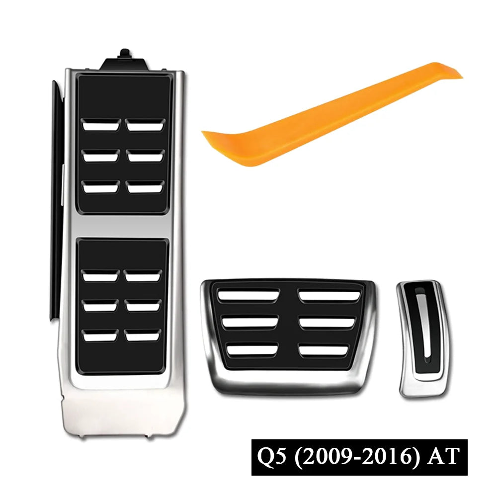 LULECI Car Pedals for Audi AT MT 2009-2024 A4 B8 B9 A6 C7 C8 Q5 High Quality Stainless Steel Accelerator Brake Pedal Cover Pads