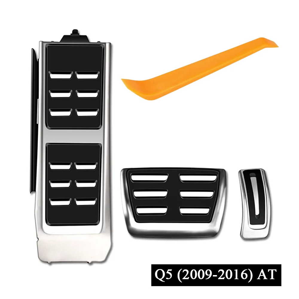 LULECI Car Pedals for Audi AT MT 2009-2024 A4 B8 B9 A6 C7 C8 Q5 High Quality Stainless Steel Accelerator Brake Pedal Cover Pads