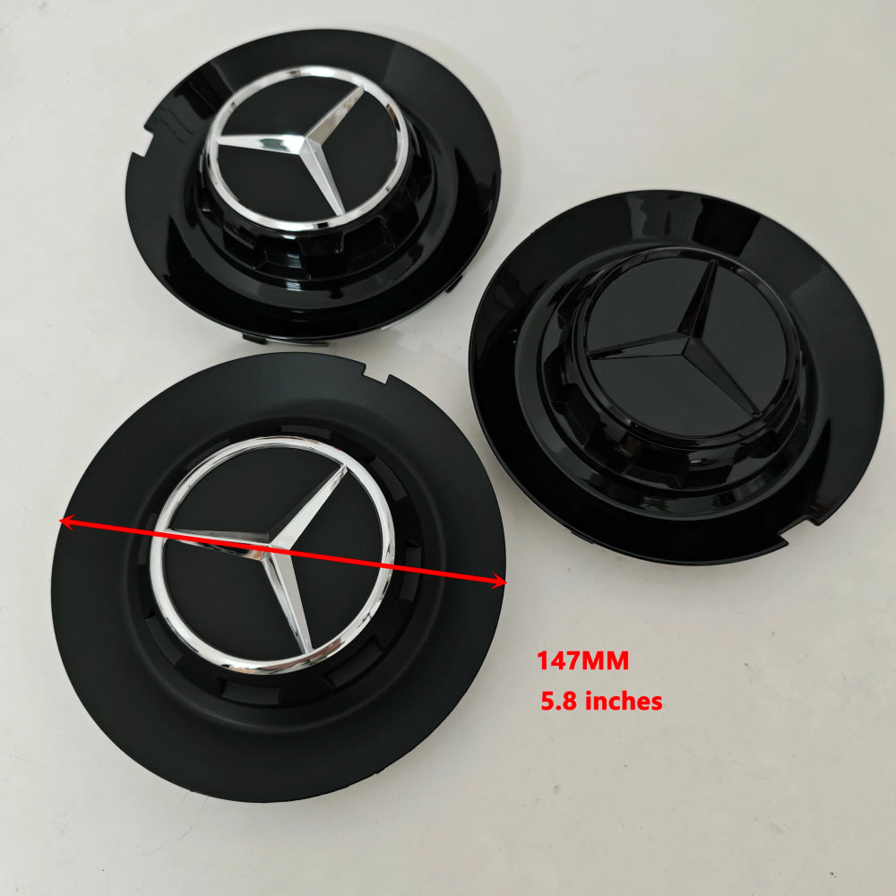4PCS Aluminum Car Wheel Center Hub Caps for Mercedes-Benz A45S C63S E63S AMG GT GTS C190 Auto Styling Accessories