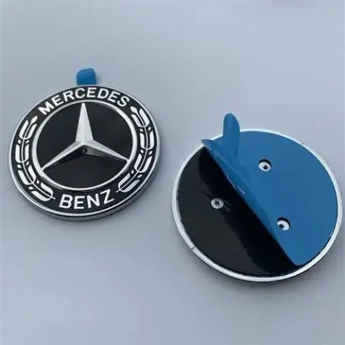57mm Star Flat Hood Bonnet Logo Mercedes Benz AMG W204 W124 W201 W202 W212 W220 W205 Emblem Badge stickers automobile Accessorie
