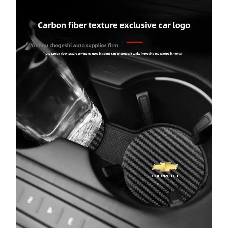 Car Cup Holder Coaster Anti-Slip Car Water Cup Pad For Chevrolet Onix Cruze Silverado Impala Equinox Malibu Tahoe Cobalt Camaro
