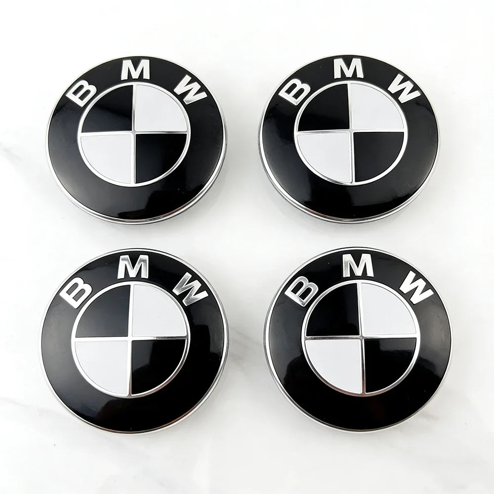 Car 68mm 56mm Wheel Center Caps Emblem Badge 50th Accessories For BMW E39 E46 E90 E60 E87 E53 F10 F20 F30 M X3 X5 X6