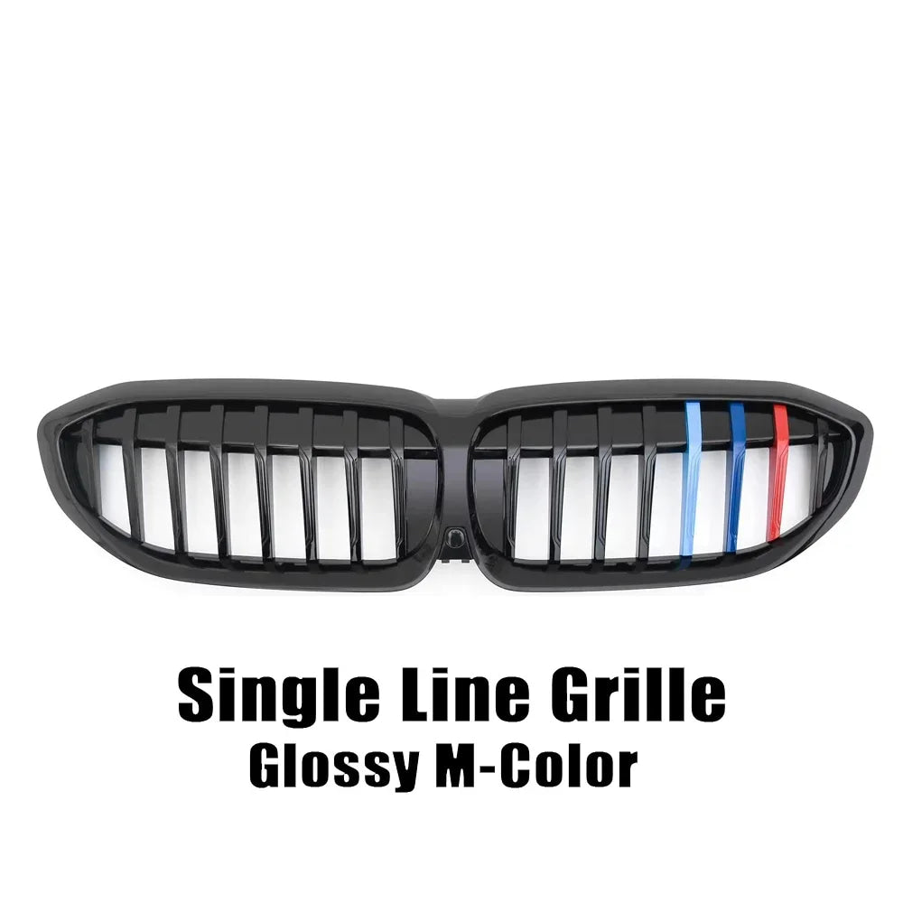 XVIP For BMW G20 3-Series G20 G21 G28 2019-2023 Front Bumper Hood Kidney Racing Grilles Replacement Black Diamond Meteor Style