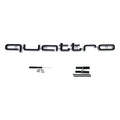 1Pc Audi Quattro Front Grille Emblem 3D ABS Car Emblem Sticks For A3 A4 A5 A6 A6L A8 Q3 Q5 Q7 S3 S4 S5 RS3 RS4 RS6 Accessories