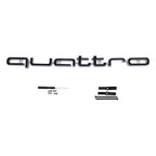 1Pc Audi Quattro Front Grille Emblem 3D ABS Car Emblem Sticks For A3 A4 A5 A6 A6L A8 Q3 Q5 Q7 S3 S4 S5 RS3 RS4 RS6 Accessories
