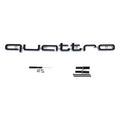 1Pc Audi Quattro Front Grille Emblem 3D ABS Car Emblem Sticks For A3 A4 A5 A6 A6L A8 Q3 Q5 Q7 S3 S4 S5 RS3 RS4 RS6 Accessories