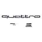 1Pc Audi Quattro Front Grille Emblem 3D ABS Car Emblem Sticks For A3 A4 A5 A6 A6L A8 Q3 Q5 Q7 S3 S4 S5 RS3 RS4 RS6 Accessories