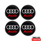 4pcs 56/65mm Car Wheel Center Hub Stickers 60/68mm Wheel Center Hub Caps Cover For AUDI A3 A4 A1 Q3 Q4 Q5 Q6 Q7 Q8 TT RS Sline