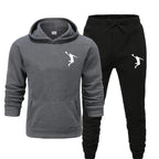 Sports Basketball Brand Sweatshirt Sweatpants Men Women 2 Pieces Sets Tracksuit Fashion Casual Hooded Sportswear Sudadera Hombre