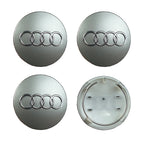 4pcs For Audi Q3 Q4 Q5 Q7 S3 S4 S5 S6 S7 TT A1 A2 A3 A4 A5 A6 A7 Q2 60mm 61mm 68mm 69mm Car Wheel Center Cap Hub Covers Badge