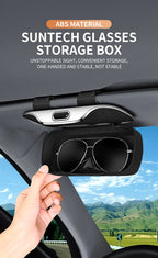 Car Eyewear Case Box Sunglasses Holder Sun Visor Storage Protective Frame Box Glasses Clip For Toyota GR Sport Rav4 Yaris Camry