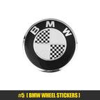4Pcs 56mm Car Badge Wheel Center Hub Cap Sticker Accessories For BMW M E46 E90 E60 F30 F10 E39 E36 F20 G30 G20 E87 E92 E91 X1 X5