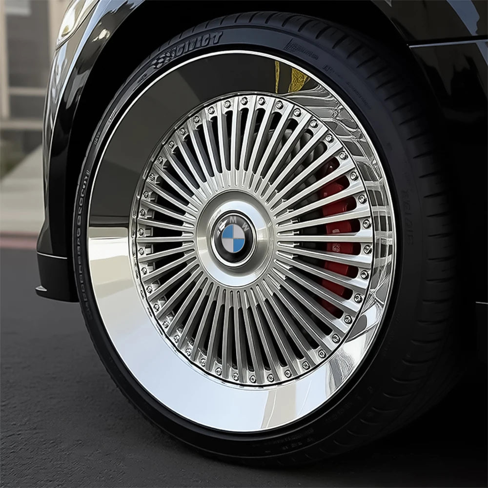 4Pcs 183mm Floating Car Wheel Center Caps Rims Hub Cover For BMW 50TH M Performance M3 M5 M6 F01 F20 F10 F13 F15 F16 F30 F34 F32