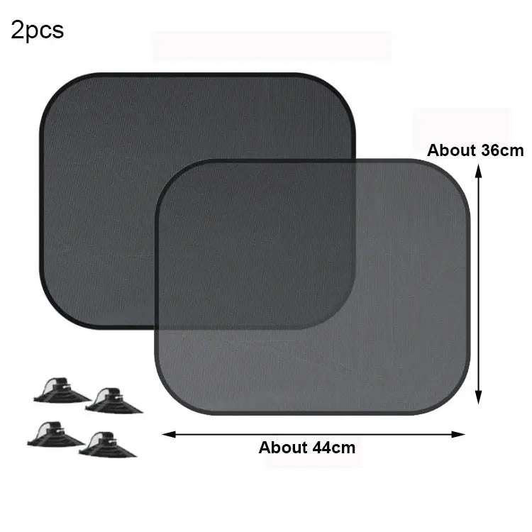 SEAMETAL parasol para coche, cortina para ventana lateral, parasol para ventana delantera y trasera, bloqueo UV de verano, ventosa, cortinas de protección solar para coche