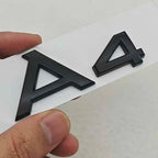 3D ABS Chrome Black Car Letters A4 A6 Logo Rear Trunk Badge Sticker Decals For Audi A4 A6 Auto Tail Marking Accessories