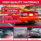 34" Car Rear Bumper Lip Universal Rear Diffuser Shark Fin Style Flat Diffuser For Infiniti Ford Acura TL VW Golf Toyota Nissan