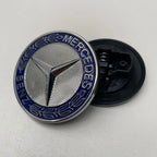 1PC 56mm Car Hood Emblem Badge Bonnet Emblem Cover For Mercedes Benz Brabus AMG W124 W163 W202 W203 W204 W210 W211 W205 Sticker