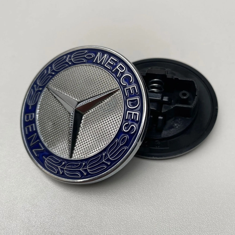 1PC 56mm Car Hood Emblem Badge Bonnet Emblem Cover For Mercedes Benz Brabus AMG W124 W163 W202 W203 W204 W210 W211 W205 Sticker