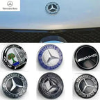 57mm Star Flat Hood Bonnet Logo Emblem Badge stickers For Mercedes Benz W204 W124 W201 W202 W212 W220 W205 automobile Accessorie