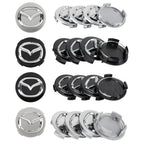 4Pcs 56MM Car Wheel Center Hub Cap Badge Accessor For Mazda Axela Demio Atenza CX CX3 CX7 CX30 CX60 CX9 2 3 4 323 MX3 MX6 RX3 MS