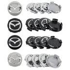 4Pcs 56MM Car Wheel Center Hub Cap Badge Accessor For Mazda Axela Demio Atenza CX CX3 CX7 CX30 CX60 CX9 2 3 4 323 MX3 MX6 RX3 MS