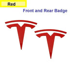CAR Tesla Model 3 Mode Y Zinc Alloy Car Front Hood Logo Sticker Styling Auto Body Rear Trunk Emblem with Radian Accessories