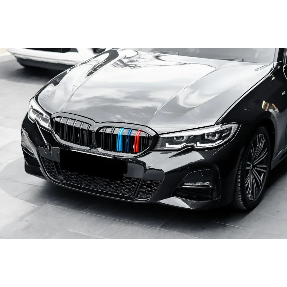 XVIP For BMW G20 3-Series G20 G21 G28 2019-2023 Front Bumper Hood Kidney Racing Grilles Replacement Black Diamond Meteor Style