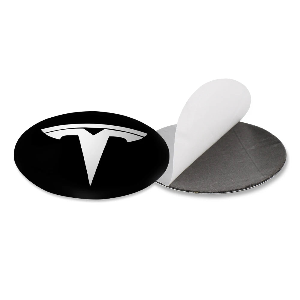 Hot 4pcs 56mm Car Wheel Center Hub Stickers Cap Emblem Cover Tesla Model 3 Model S Model X Y Juniper Roadster Wye Accessories