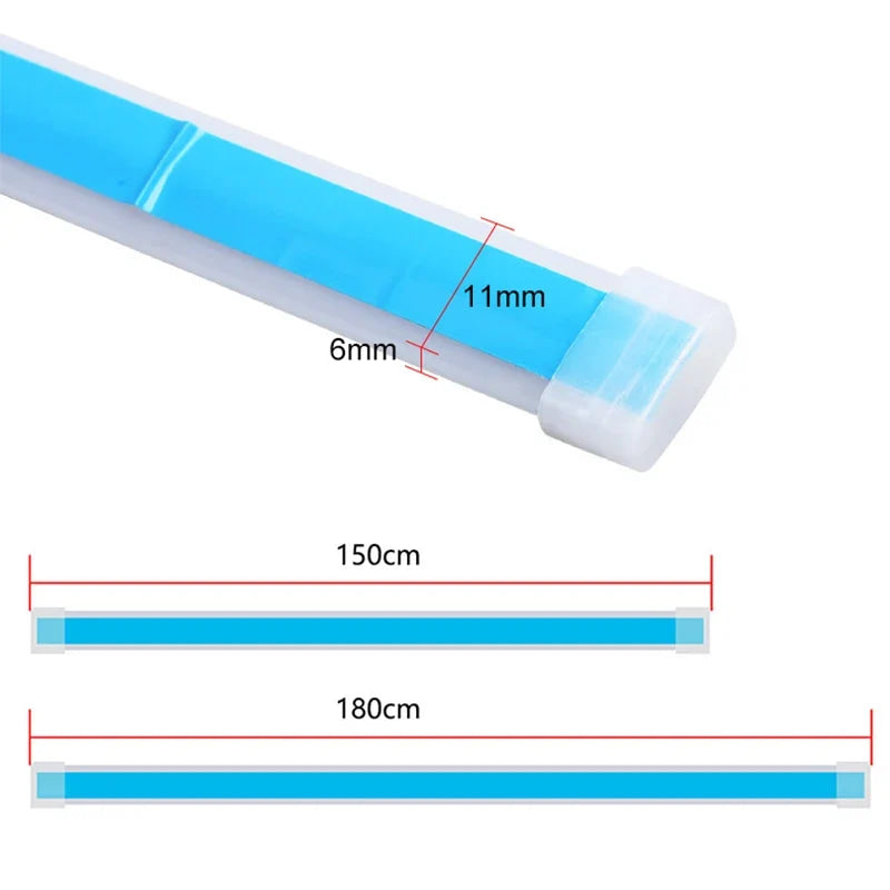 Dynamic Car LED Hood Light 12V Daytime Running Light Start-scan Engine Guide Light Waterproof Decorative Ambient Light Strip