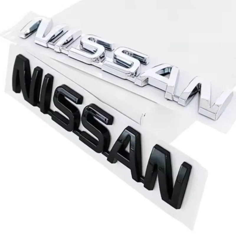 ABS Car Rear Trunk Letters Logo Badge Emblem Sticker For Nissan Qashqai Juke Pulsar Sentra Altima Patrol Micra Rogue Almera