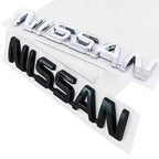 ABS Car Rear Trunk Letters Logo Badge Emblem Sticker For Nissan Qashqai Juke Pulsar Sentra Altima Patrol Micra Rogue Almera