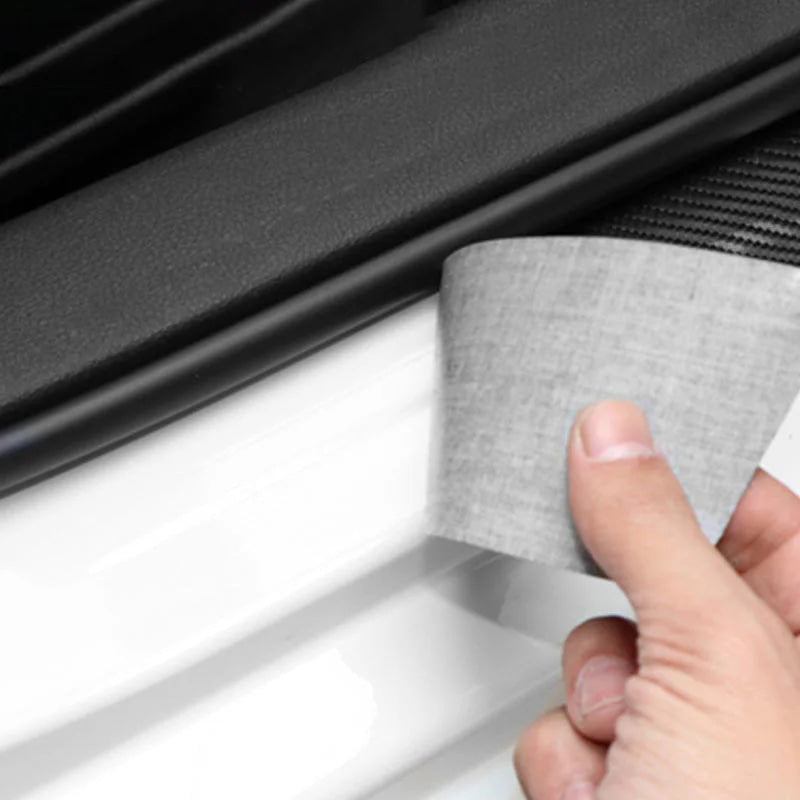 Car Door Sill Carbon Fiber Threshold Trunk Bumper Stickers Protector Strips for BMW X1 X3 3 5 Series G30 G20 G32 G11 Accessoies
