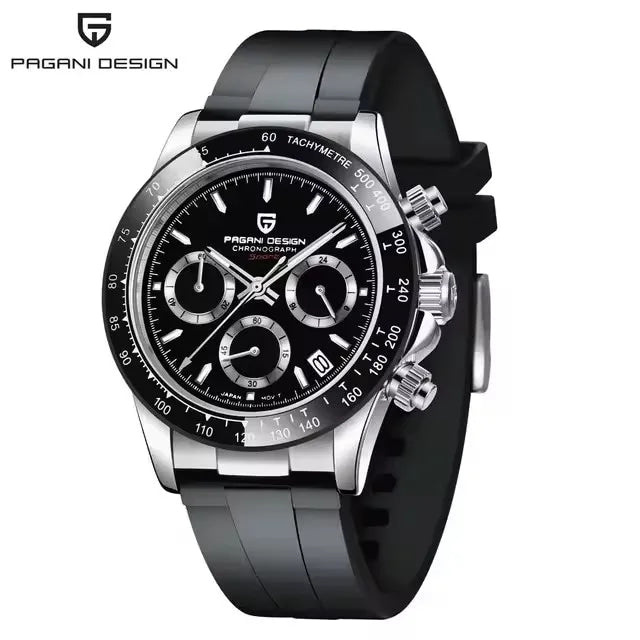 40mm New V2 PAGANI DESIGN Classic fashion Men Quartz Watches Sapphire Retro Chronograph Stainless Steel Waterproof Watch for Men