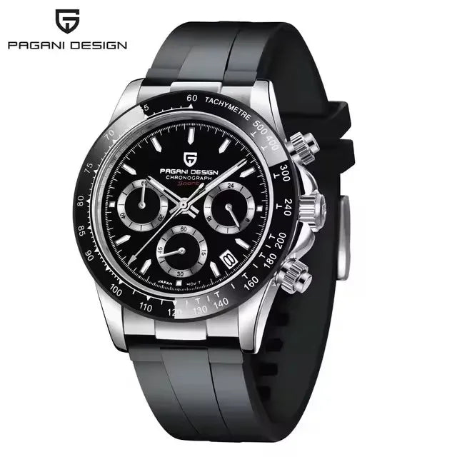 40mm New V2 PAGANI DESIGN Classic fashion Men Quartz Watches Sapphire Retro Chronograph Stainless Steel Waterproof Watch for Men