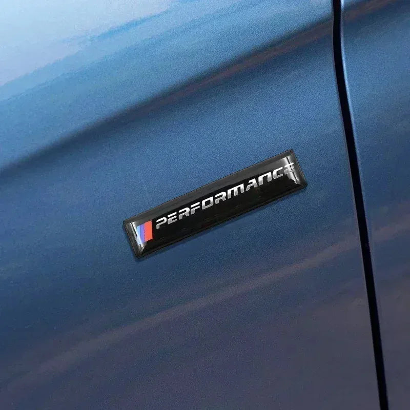 Silicone car badge sticker BMW M M3 M5 performance E36 E46 E39 E53 E90 E60 E61 E93 E87 F10 X1 X3 X5 full range accessories