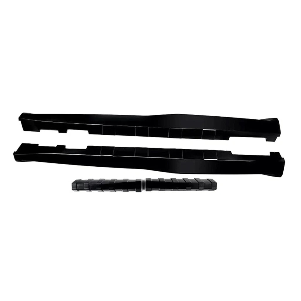 For Chevy Camaro Coupe Convertible LT LS SS RS 2016-2024 ZL1 Style Side Skirts Rocker Panels Spoiler Carbon Look Glossy black