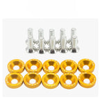 JDM Fender Washers M6 Bolt Set Car Modification Gasket Screw Fender Bumper Engine Aluminum Concave Screws Hex Fastener for Honda