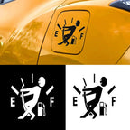 Pegatinas divertidas para coche, puntero de tanque de combustible, pegatina de vinilo reflectante, calcomanía de Gas alto, pegatinas vacías para indicador de combustible, calcomanía para Exterior de coche