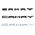 NEW ABS Glossy Black Silver Car Body Trunk Emblem Sticker For  Toyota CAMRY Badge Auto Rear Letter Decal Exterior Accessories