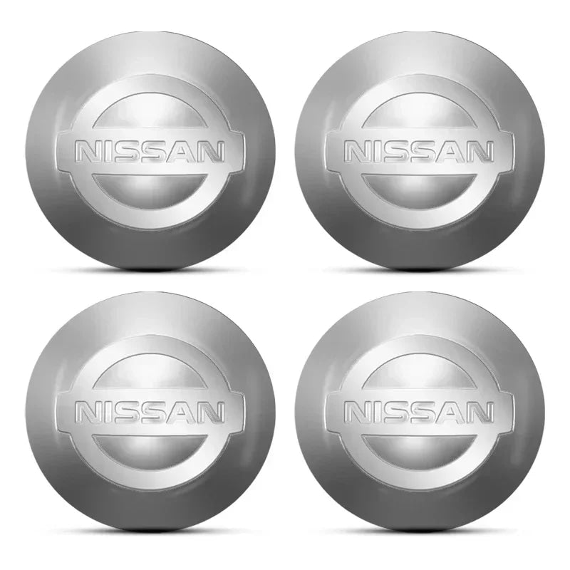 For Nismo Nissan Almera Tiida Sunny QASHQAI Skyline Juke X-TRAI 4pcs 56/60mm Car Wheel Center Covers Badge Hub Cap Accessories